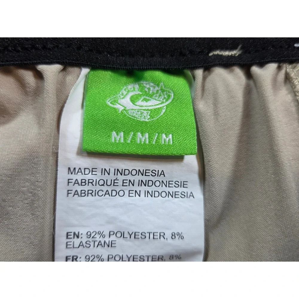 Quiksilver Amphibian Shorts Mens Medium Tan Khaki Hybrid Boardshorts Stretch 7in